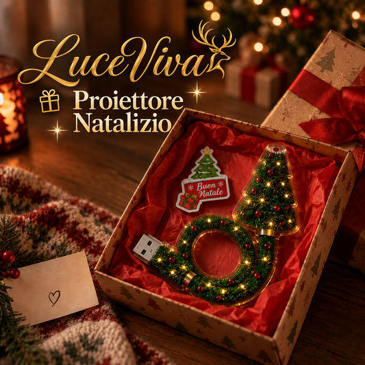 LuceViva Proiettore Natalizio nella confezione regalo